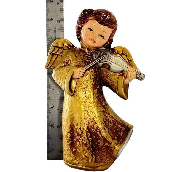 Vintage Christmas Angel Homco Japan Paper maché. Great Condition 9” MCM Holiday - Picture 4 of 4